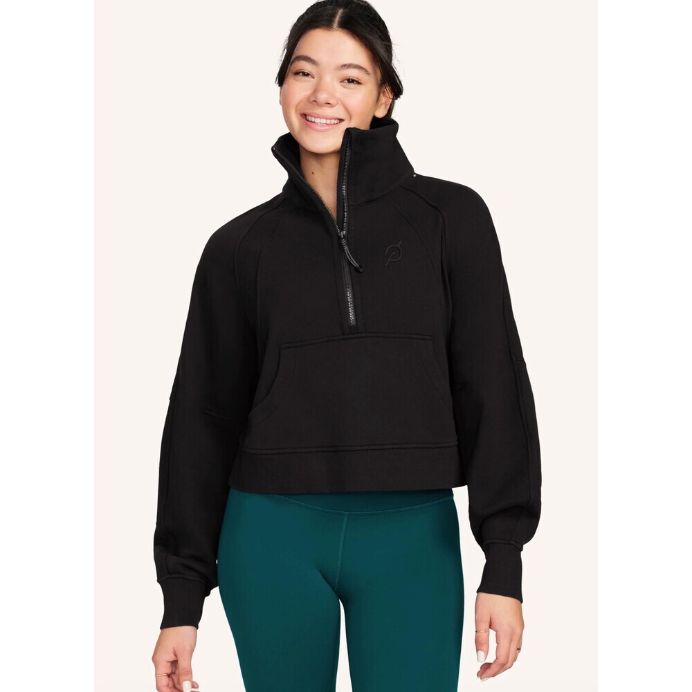 Lululemon X Peloton Scuba Oversized Funnel-Neck Half Zip Black Size XS/S